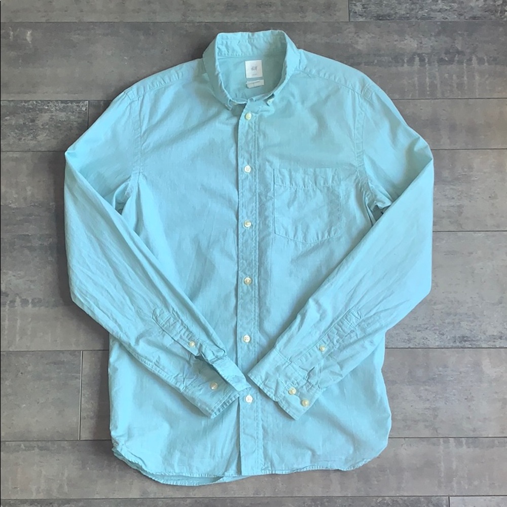 H&M Turquoise Button Down